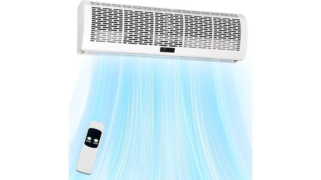 large dual speed air curtain