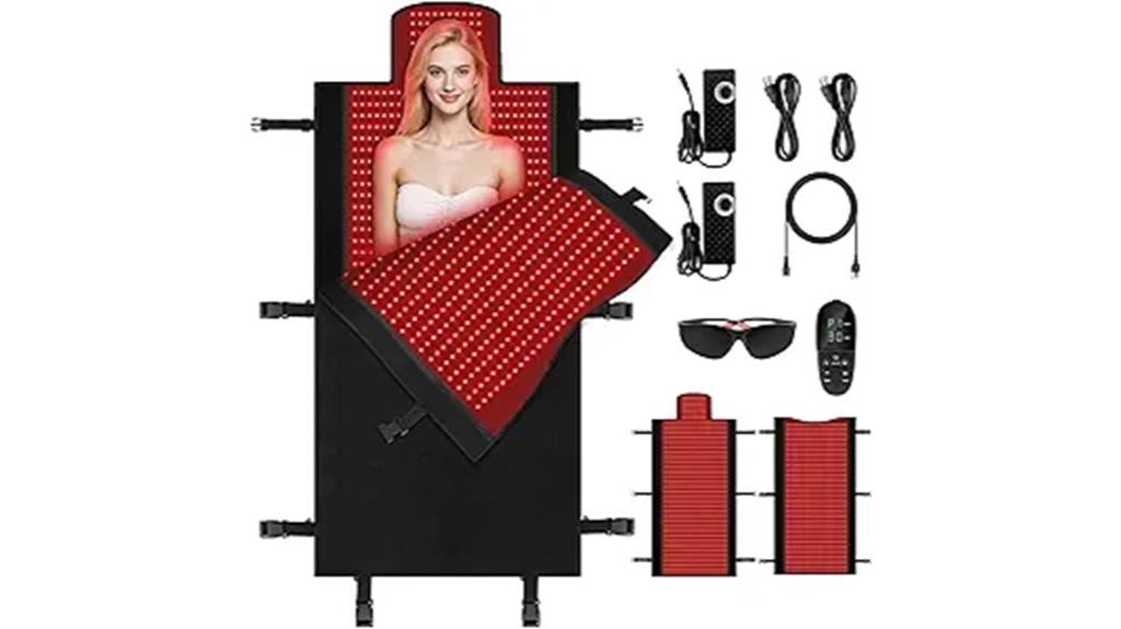 large led red therapy mat