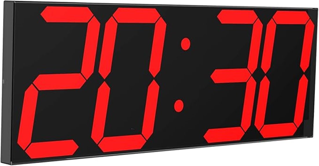 led clock with remote