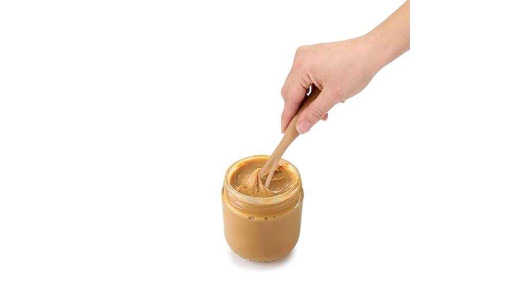 mess free nut butter mixing