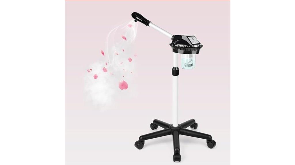 mobile facial steamer with stand
