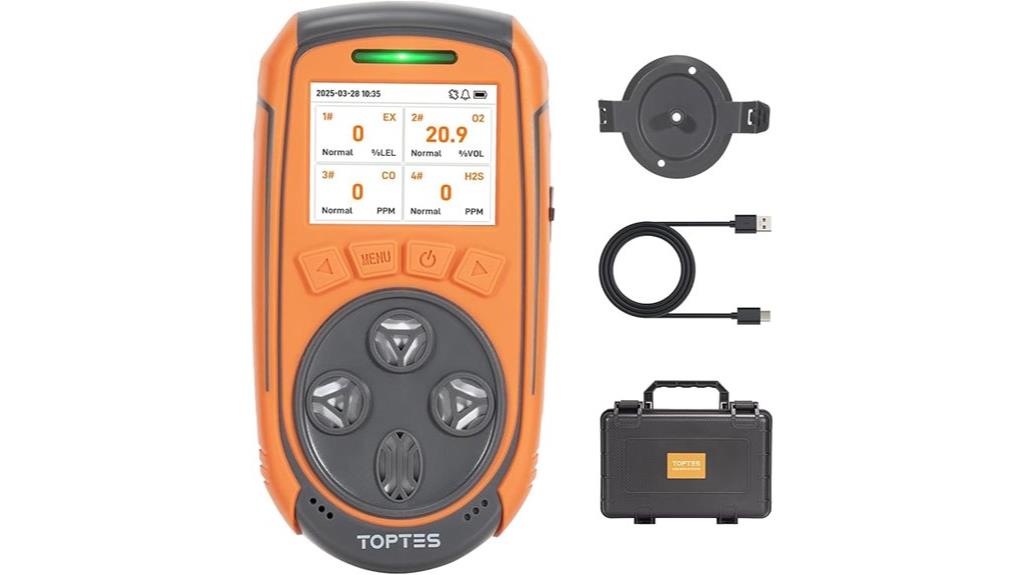 multi gas detector with tft