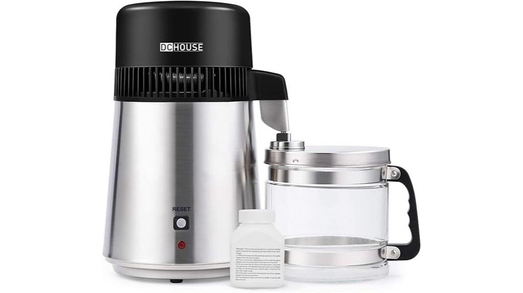 one gallon stainless steel distiller