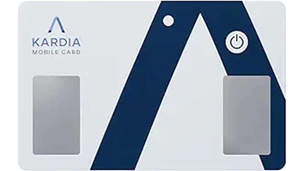 portable card sized ekg device