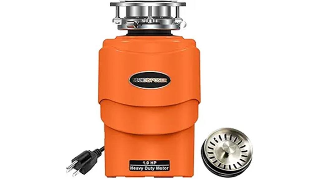 quiet 1 hp garbage disposer