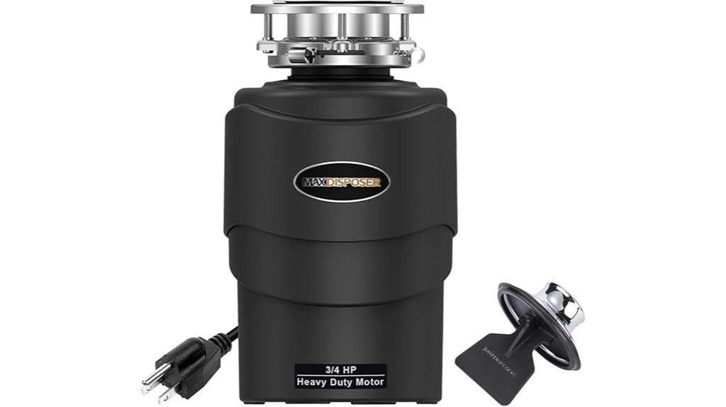 quiet 3 4 hp garbage disposal