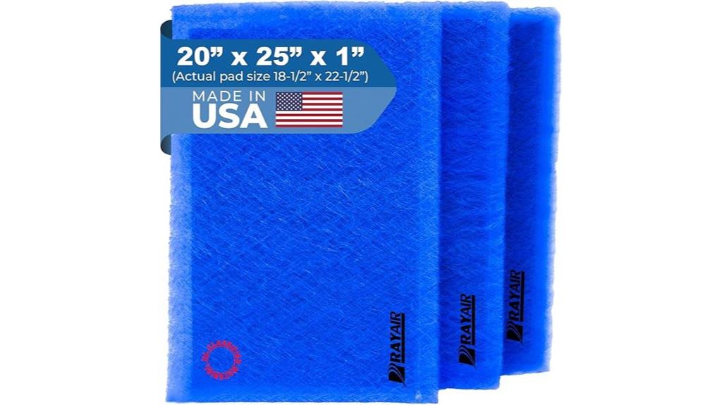 rayair 20x25 filter pads