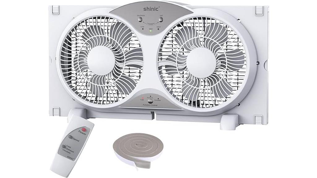 reversible airflow window fan