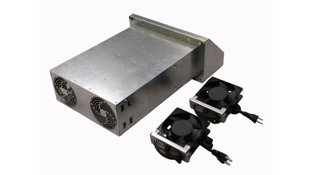 reversible radon ventilation fan