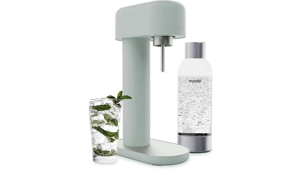 sage green sparkling water