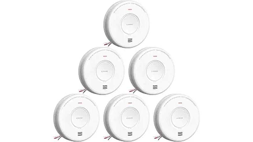 six pack hardwired detectors