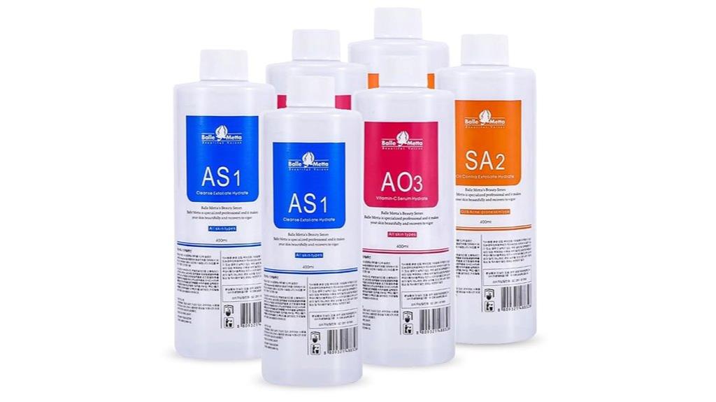 six pack hydrating facial solutions