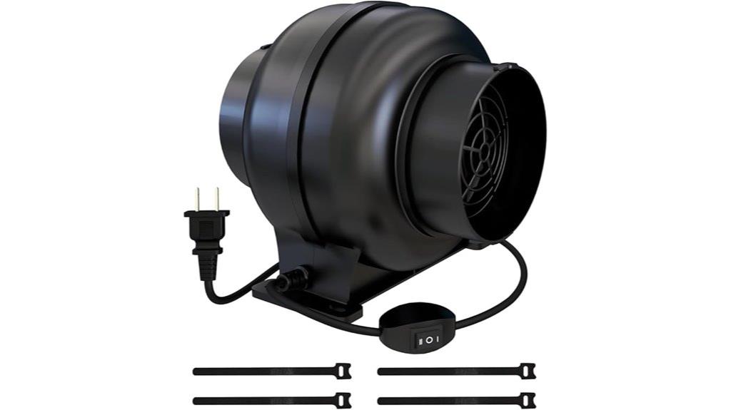 small duct fan with controller