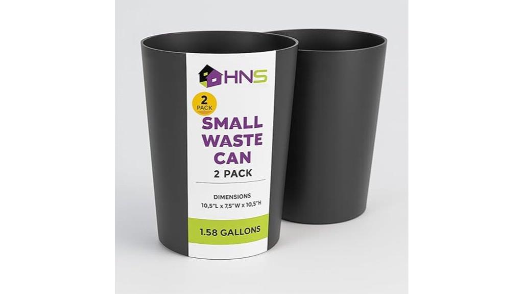small trash can set