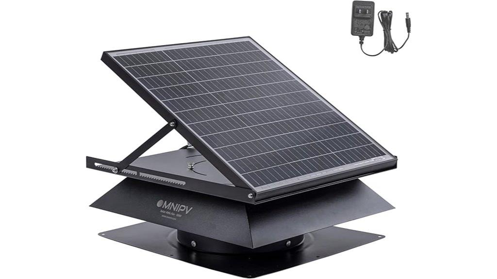 smart solar attic fan