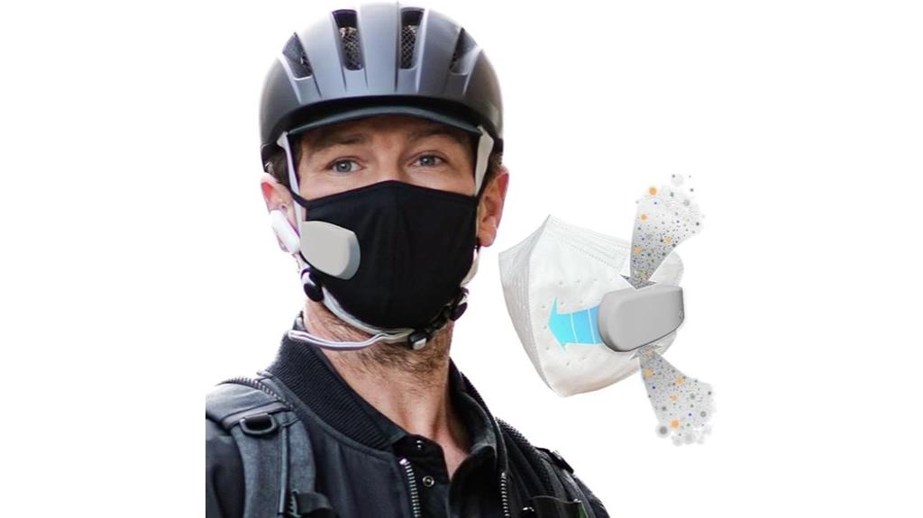 smart wearable mask fan