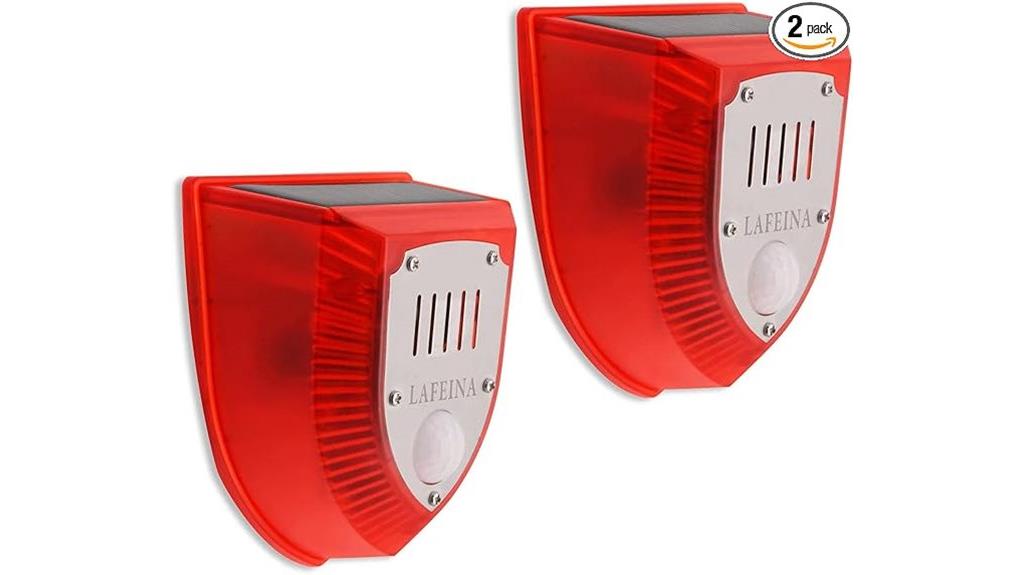solar alarm lights pack