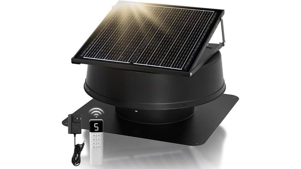 solar powered attic fan