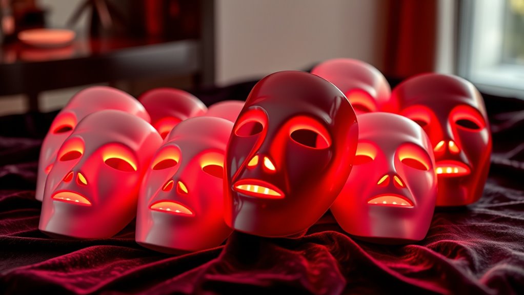 top red light face masks