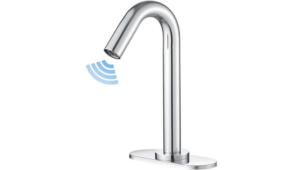 touchless chrome faucet