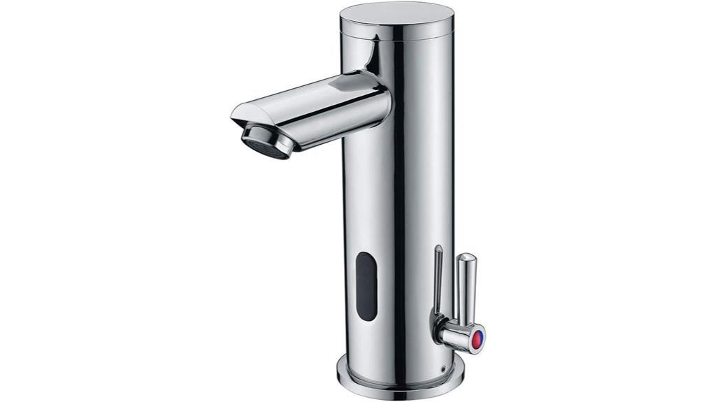 touchless temperature controlled faucet