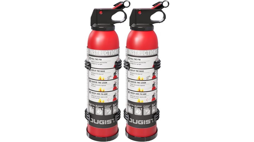 two pack dry fire extinguishers
