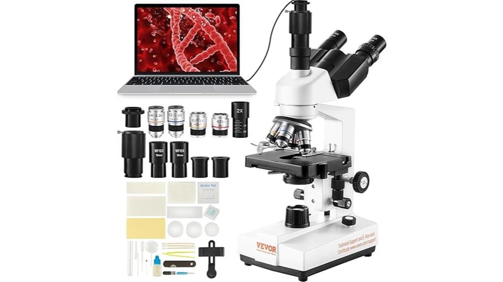 vevor digital trinocular microscope