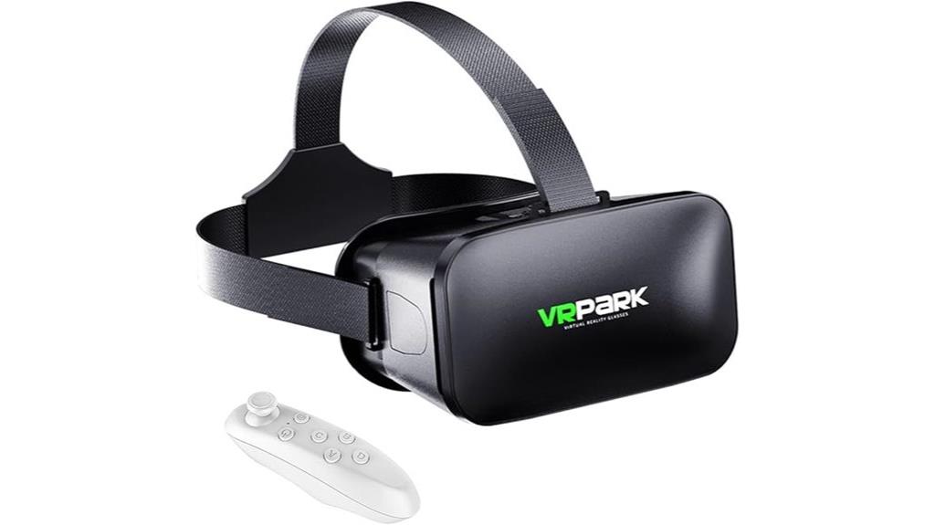 vr headset with controllers