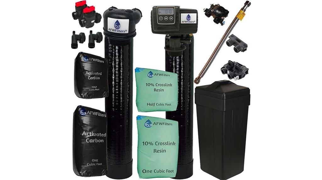 water softener with carbon
