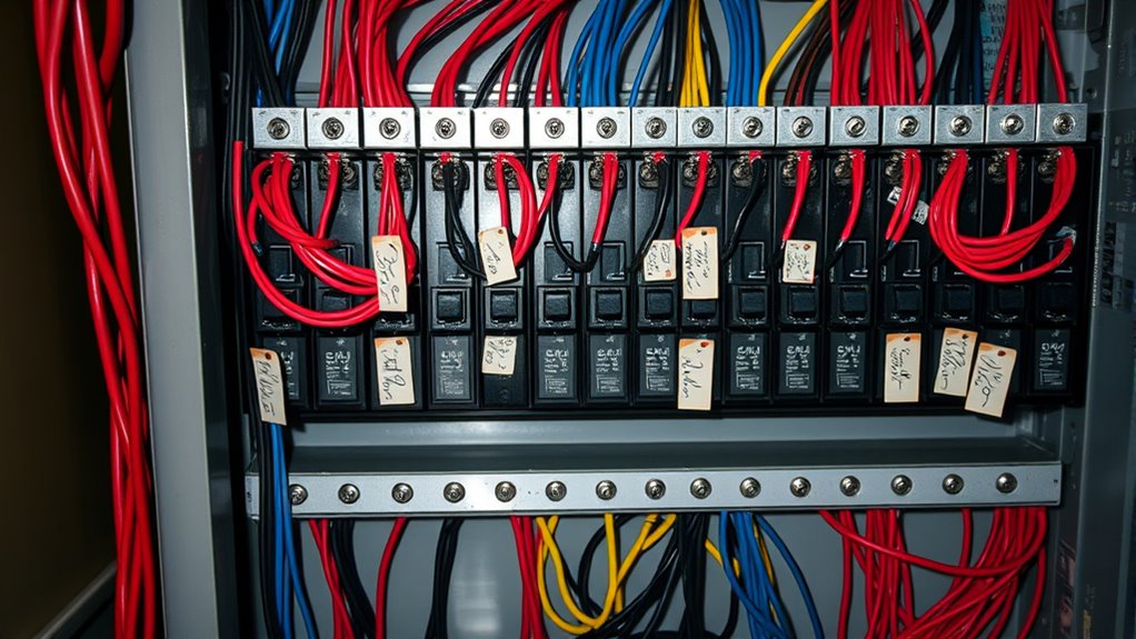 breaker labels and loads