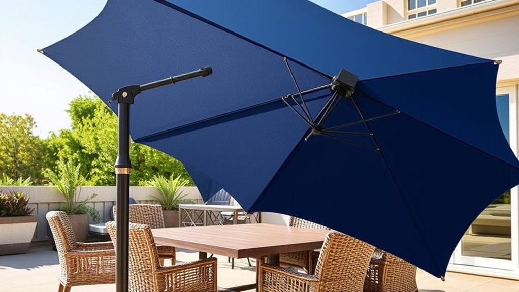 durable weather resistant patio umbrella