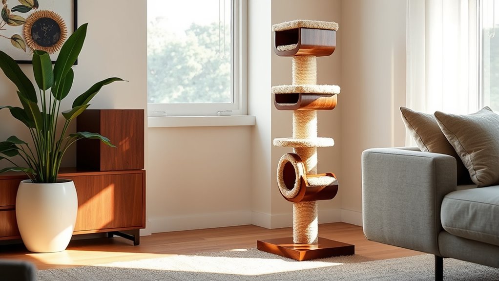 luxury cat scratcher features