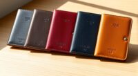 luxury leather passport sets
