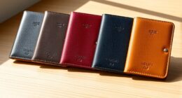 luxury leather passport sets