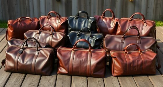 luxury leather travel bags