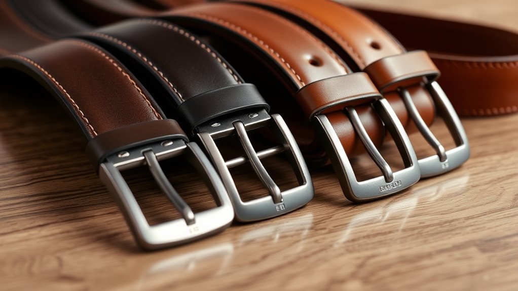 luxury men s leather belt collection