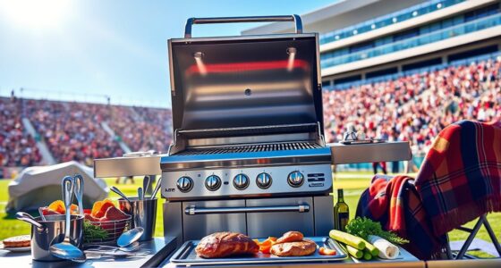 luxury tailgate grilling options