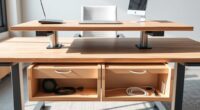 organized adjustable desk solutions