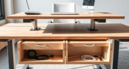 organized adjustable desk solutions