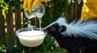 remove skunk odor safely