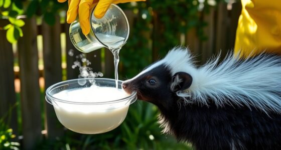 remove skunk odor safely