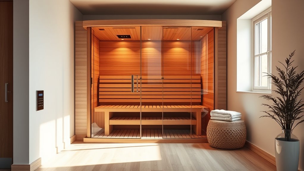 sauna size safety convenience