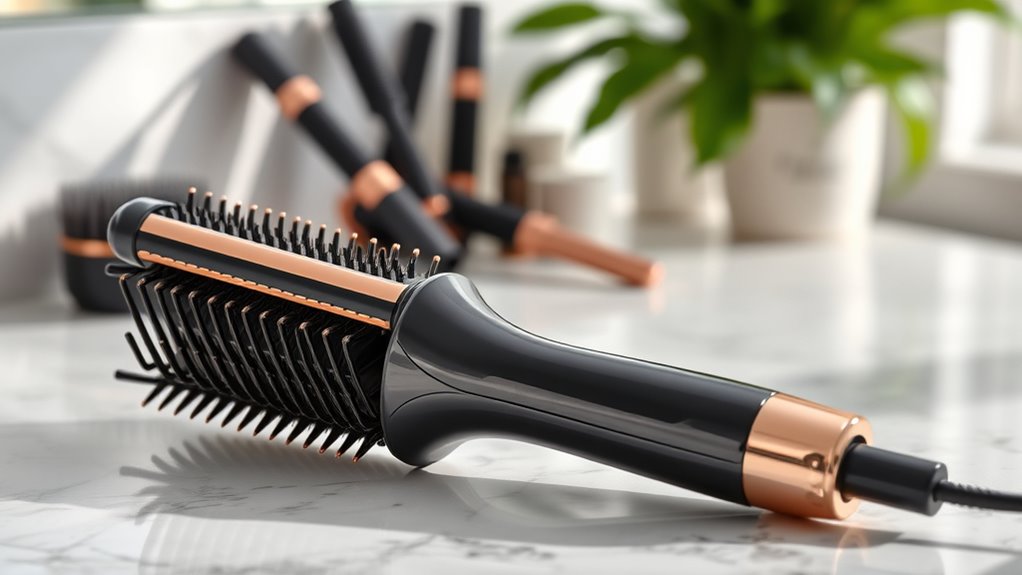 top high end hair straightening brushes