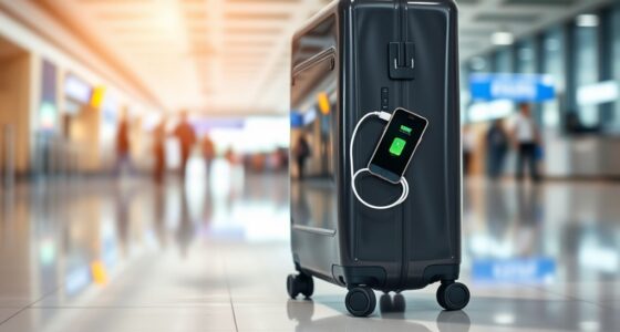 travel friendly luggage with charging