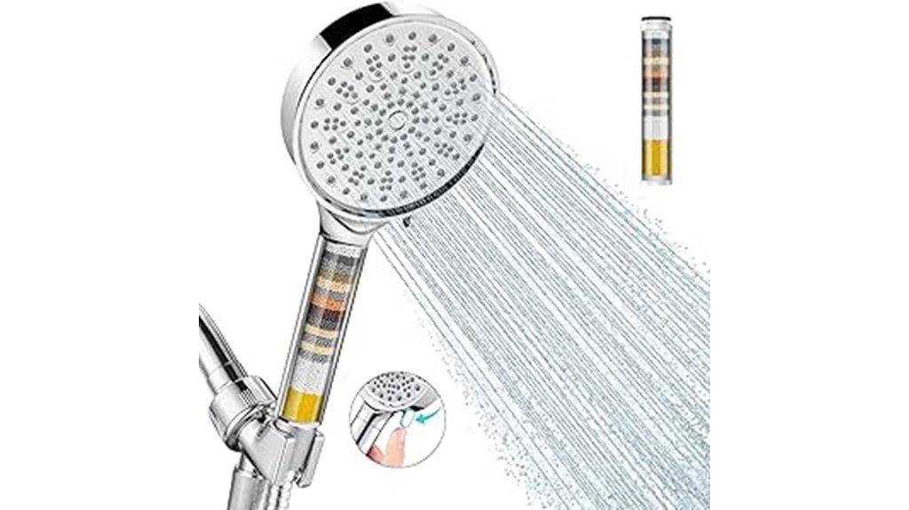 filtered high pressure shower