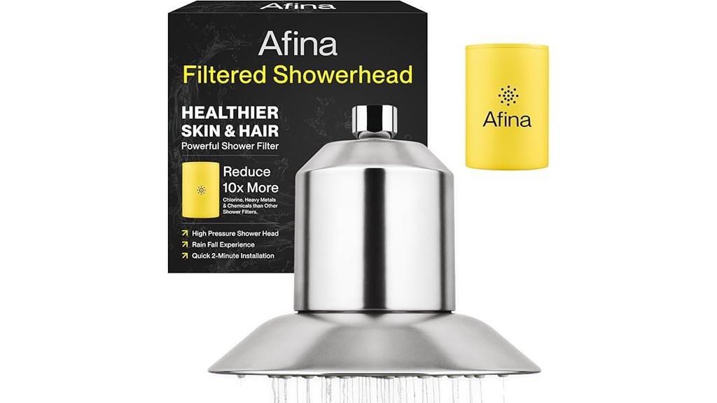 filtered shower head hard water