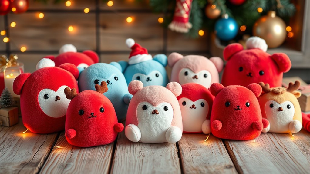 holiday themed portable soft collectible