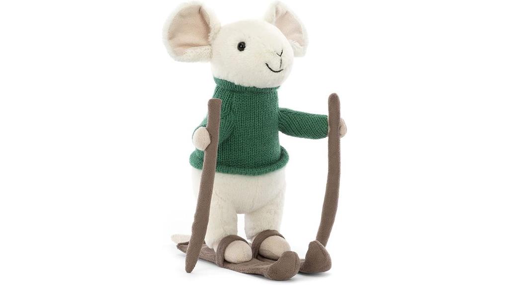 jellycat mouse skiing