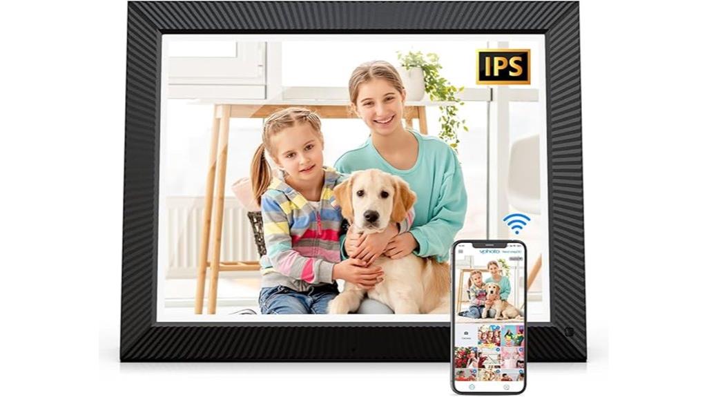 large touchscreen photo frame