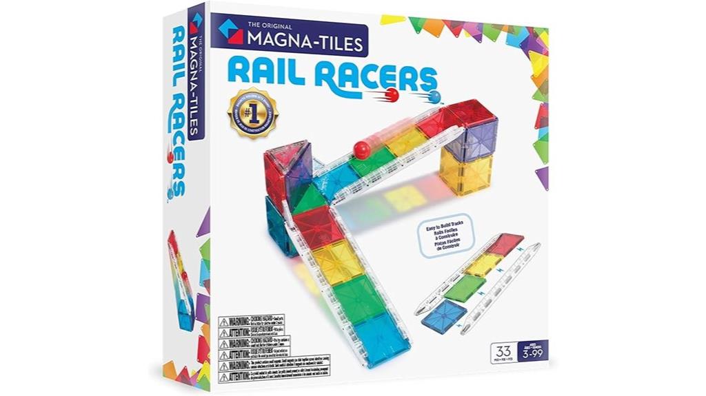 magnetic rail race set